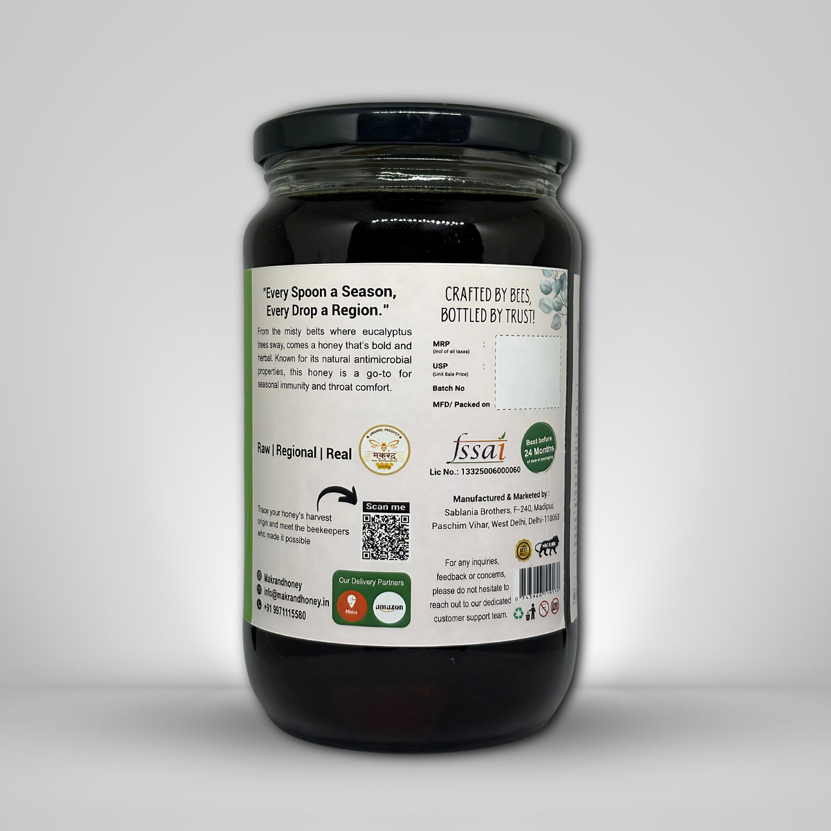 Raw Eucalyptus Honey
