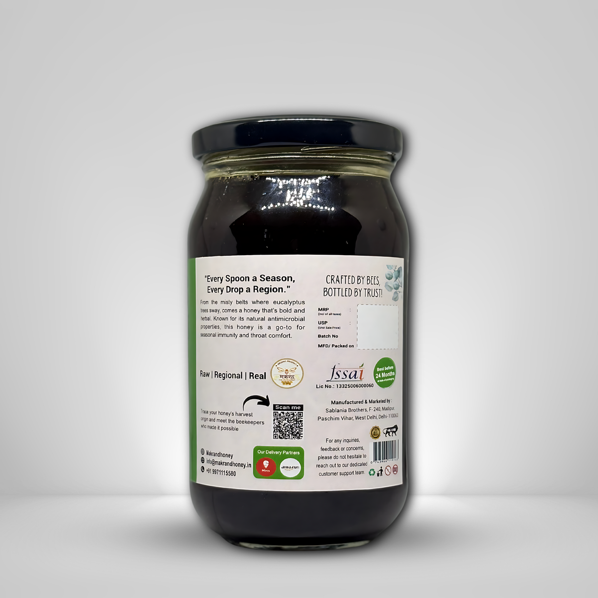 Raw Eucalyptus Honey