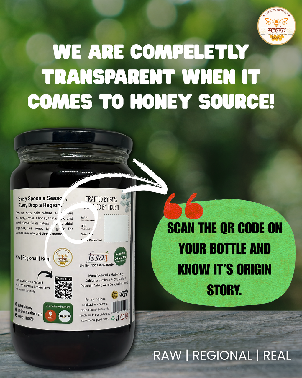 Raw Eucalyptus Honey