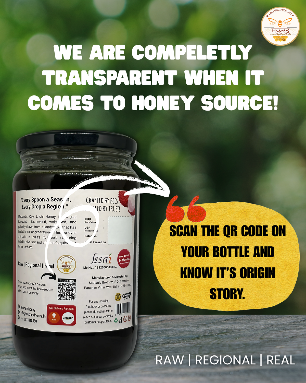 Raw Litchi Honey