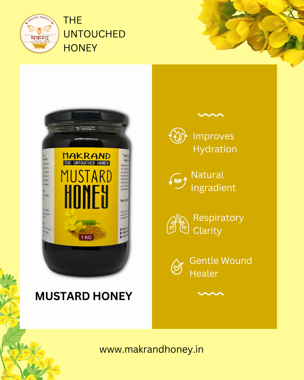 Raw Mustard Honey