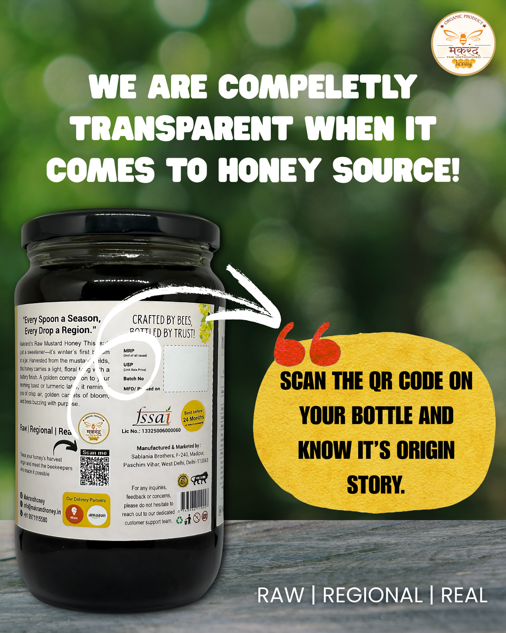 Raw Mustard Honey